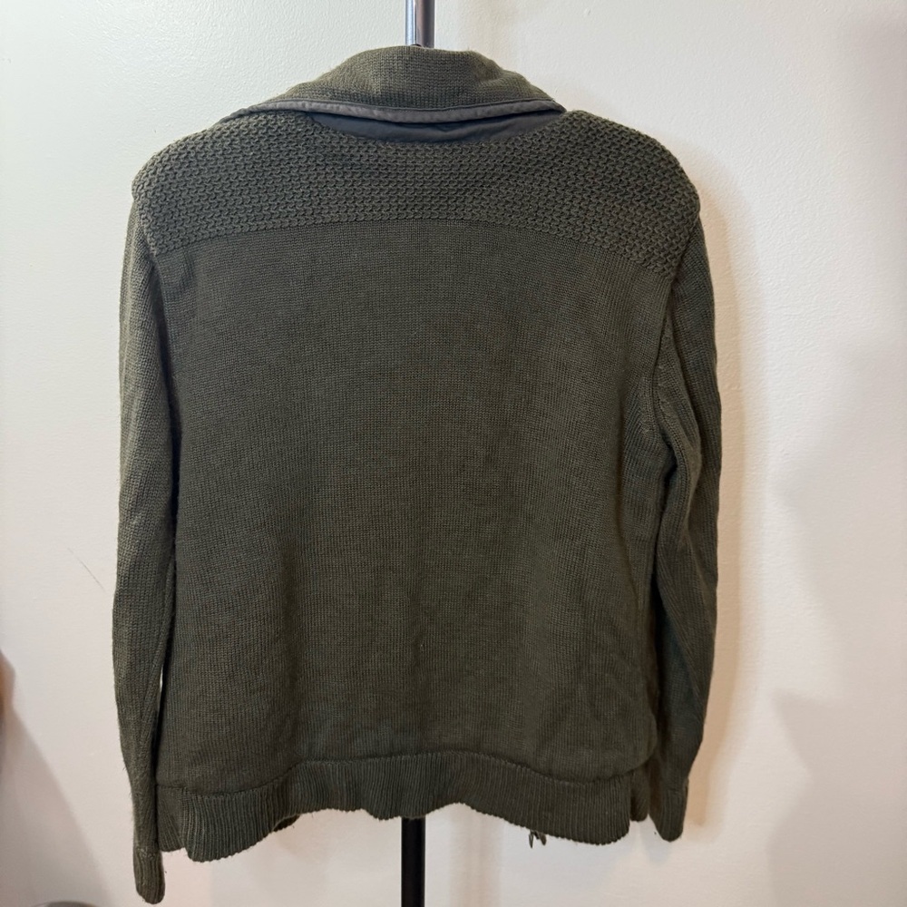 Weatherproof Vintage Olive Knit Jacket - Picture 8 of 9